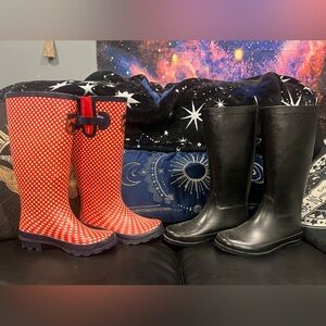 Women’s rubber riding/rain boots size 5